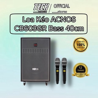 [FREESHIP TOÀN QUỐC]Loa kéo Acnos CB603GR và CB605PRO (Bass 40cm, công suất PMPO 500W, Kèm 2 micro)