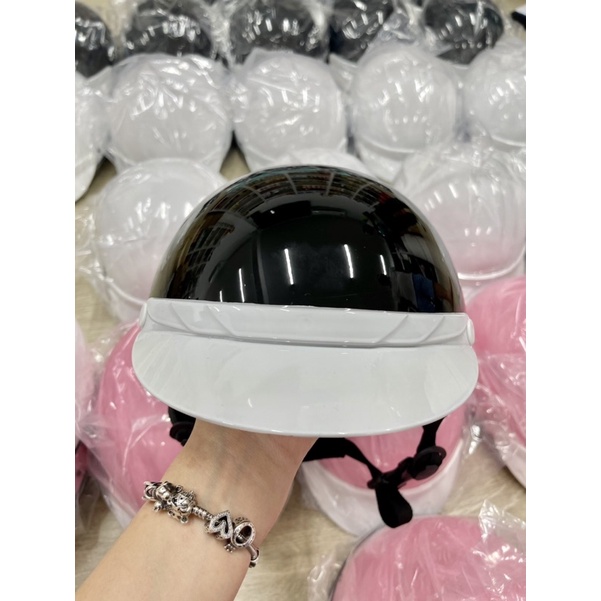 Nón Bảo Hiểm ST Đáng Yêu Trendy - Bản Có Lưỡi