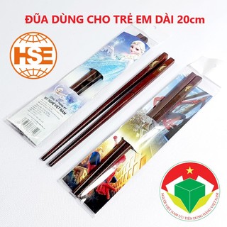 Đũa trẻ em dài 20cm ĐŨA GỖ TRẮC khảm đồng hình cá cao cấp - giadunggiare.vn