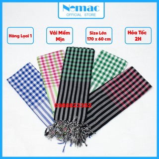 Khăn rằn Nam bộ - Campuchia size lớn 170x60cm/ Khăn đi phượt Nomac -  Vải dày mềm mịn/ MÃ N47 N64 N51 N70 N66