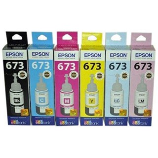 ✅Bộ Mực in 6 màu Epson T673 mực máy in Epson L800 / L810 / L805 / L850 / L1800 nhập khẩu