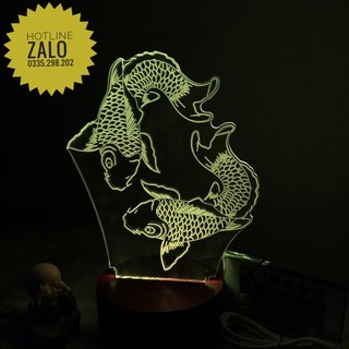 Đèn ngủ 3d- đèn trang trí 16 màu- quà tặng ý nghĩa
