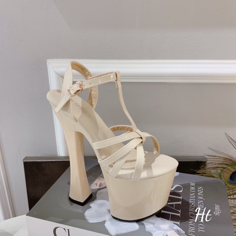 ☘️ AN SHOES❄Sangdalhoa hậu thời trang gót trụ 18cm. Hàng quảng châu full box. HÀNG CÓ SẴN