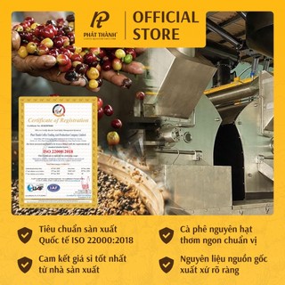 Cà phê Phát Thành xay sẵn truyền thống PT05 - CHUYÊN PHA PHIN - Gu truyền thống - Hậu đậm, thơm ấn tượng - Gói 500g