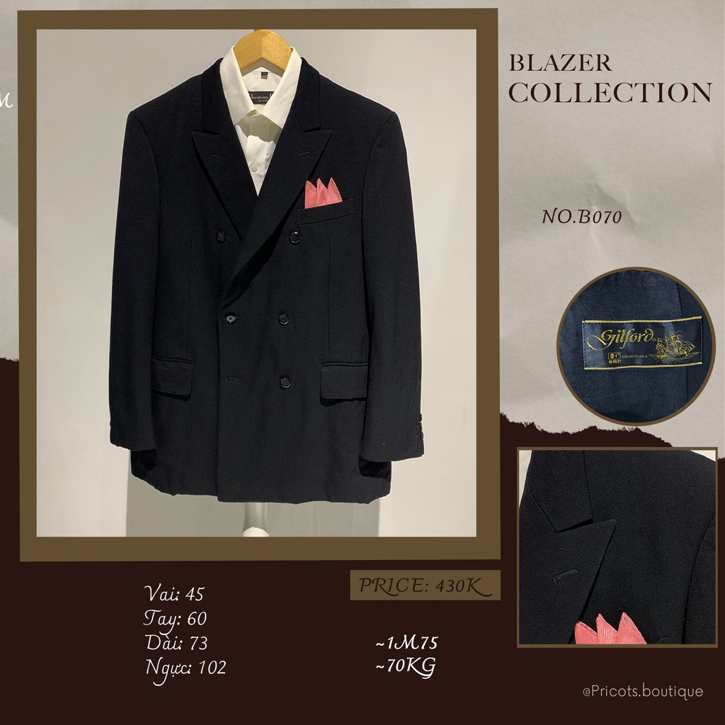 10 mẫu blazer nam đen trơn, xanh navy 1 hàng khuy / 2 hàng khuy, 2-4-6 nút