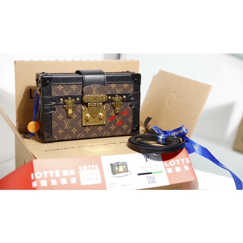 Túi đeo vai LV Petite malle size 19cm chất da thật fullbox dáng đeo vai đeo chéo