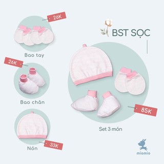 Set mũ, bao chân, bao tay Miomio