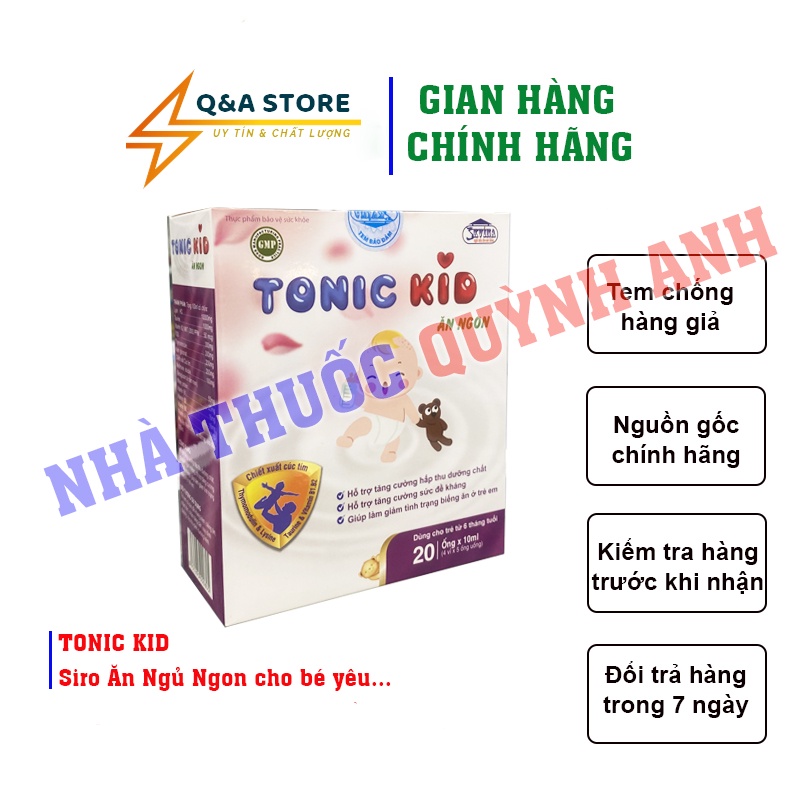 TONIC KID - Siro Ăn Ngủ Ngon cho bé yêu .