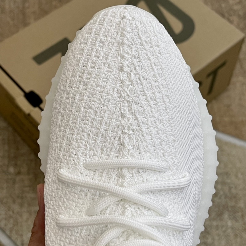 Giày Sneaker Yeezy350 Cream/White SC đế hạt nén box rút cứng