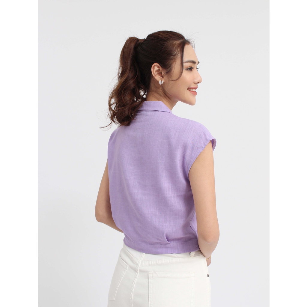 Áo sơ mi nữ VIỆTBROTHERS buộc vạt thân trước 231AHU02