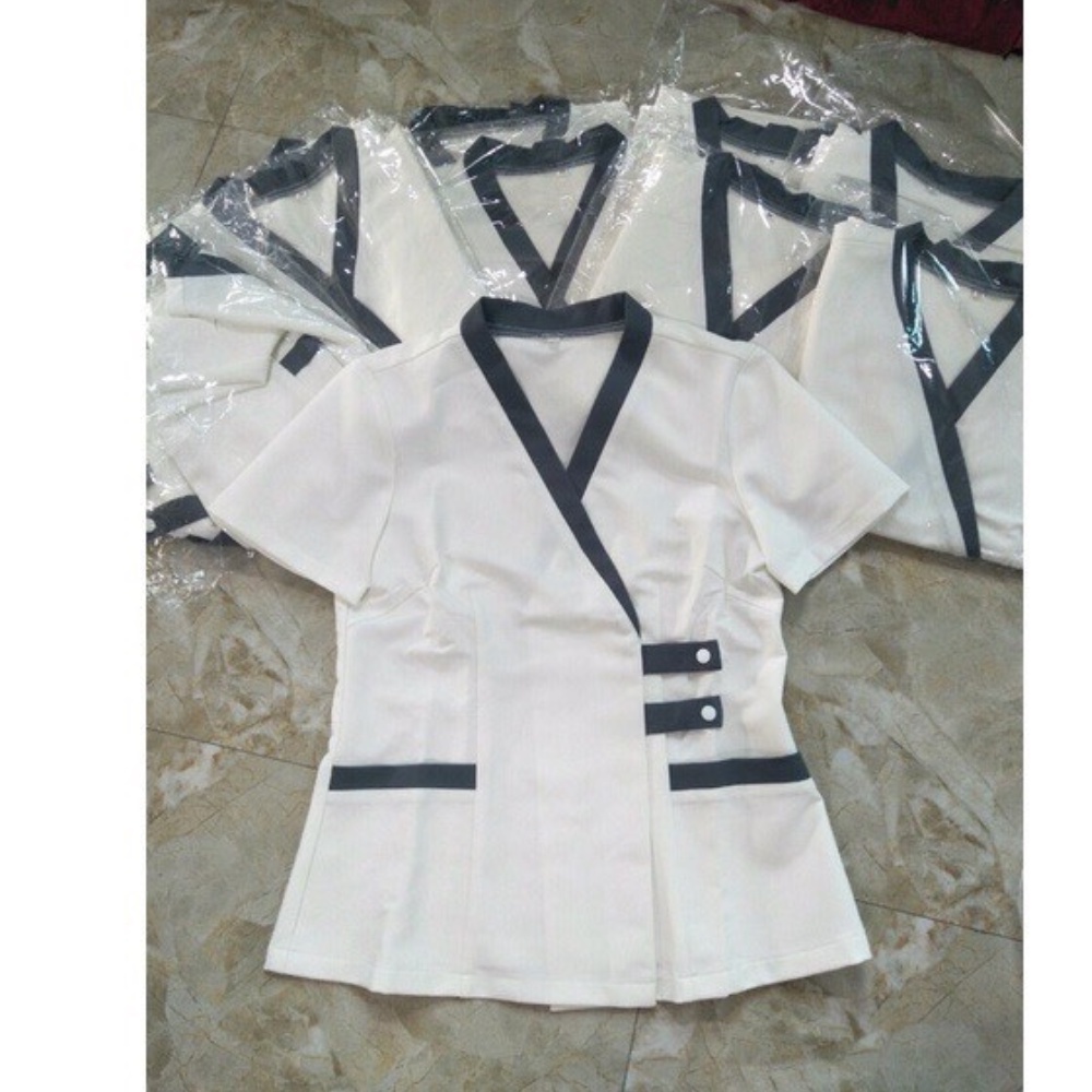 Đồng Phục Spa PHÚC HƯNG, Đồng Phục Thẩm Mỹ Viện, Chất Cotton Lạnh Hàng Loại 1, Thấm Hút Mồ Hôi