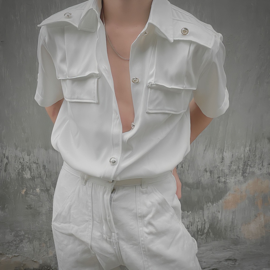 Mẫu sơmi nam cộc tay hàn quốc siêu phầm mùa hè s43