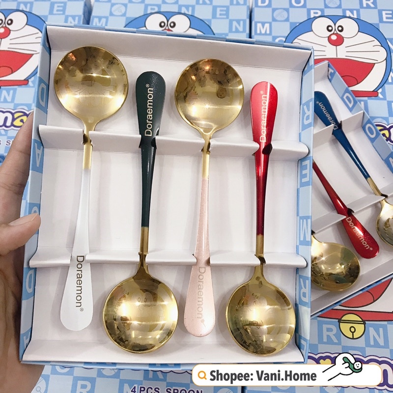 5 Thìa ăn cơm Đức Cán Dài Inox sáng bóng, nhập khẩu từ Đức .ĐTCA!!!