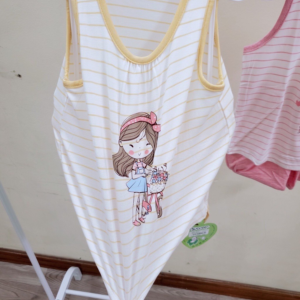 Dokma 2023 Bộ ba lỗ Judoby mùa hè cho bé gái đáng yêu cotton mềm mỏng mát