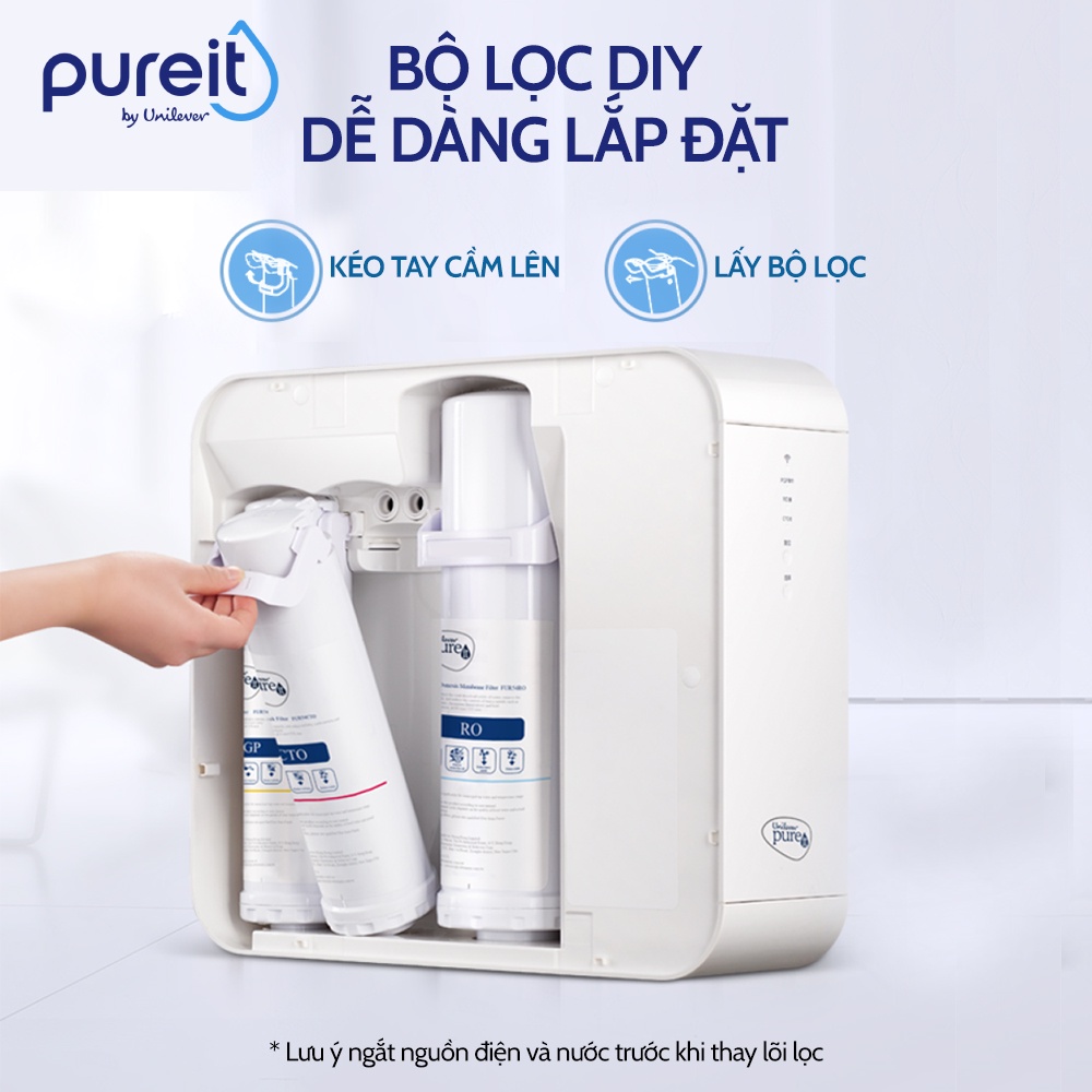 [COMBO TIẾT KIỆM] Máy Lọc Nước Pureit Delica UR5640 + Lõi lọc CTO + Lõi lọc PGP