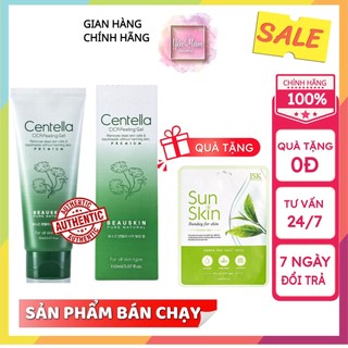 Tẩy tế bào chết mặt - gel tẩy tế bào chết beauskin centella cica dành cho da dầu mụn 150ml