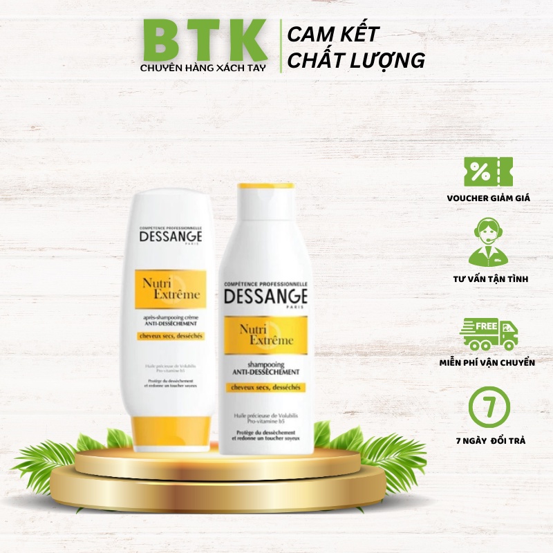 Bộ Gội Xả Dessange Phục Hồi Tóc Hư Tổn Của Pháp
