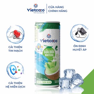 Sữa dừa matcha Vietcoco 240ml