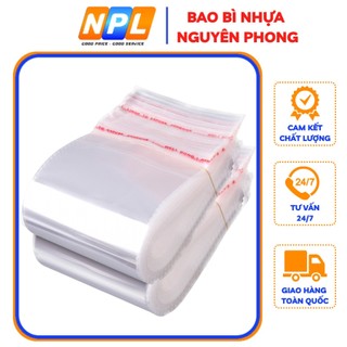 Túi opp dán miệng bóng kiếng / túi băng keo dán miệng - bao bì nhựa nguyên phong