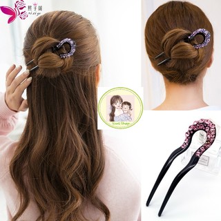 Trâm cài tóc chữ U siêu xinh đá sáng lấp lánh trông thật xinh xắn sang trọng cho bạn nào sử dụng