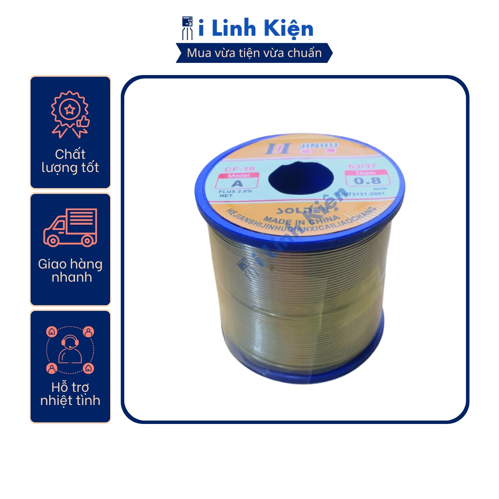 Thiếc hàn nhựa thông sn63 cao cấp 500G nhẹ lửa ít khói mối hàn sáng.