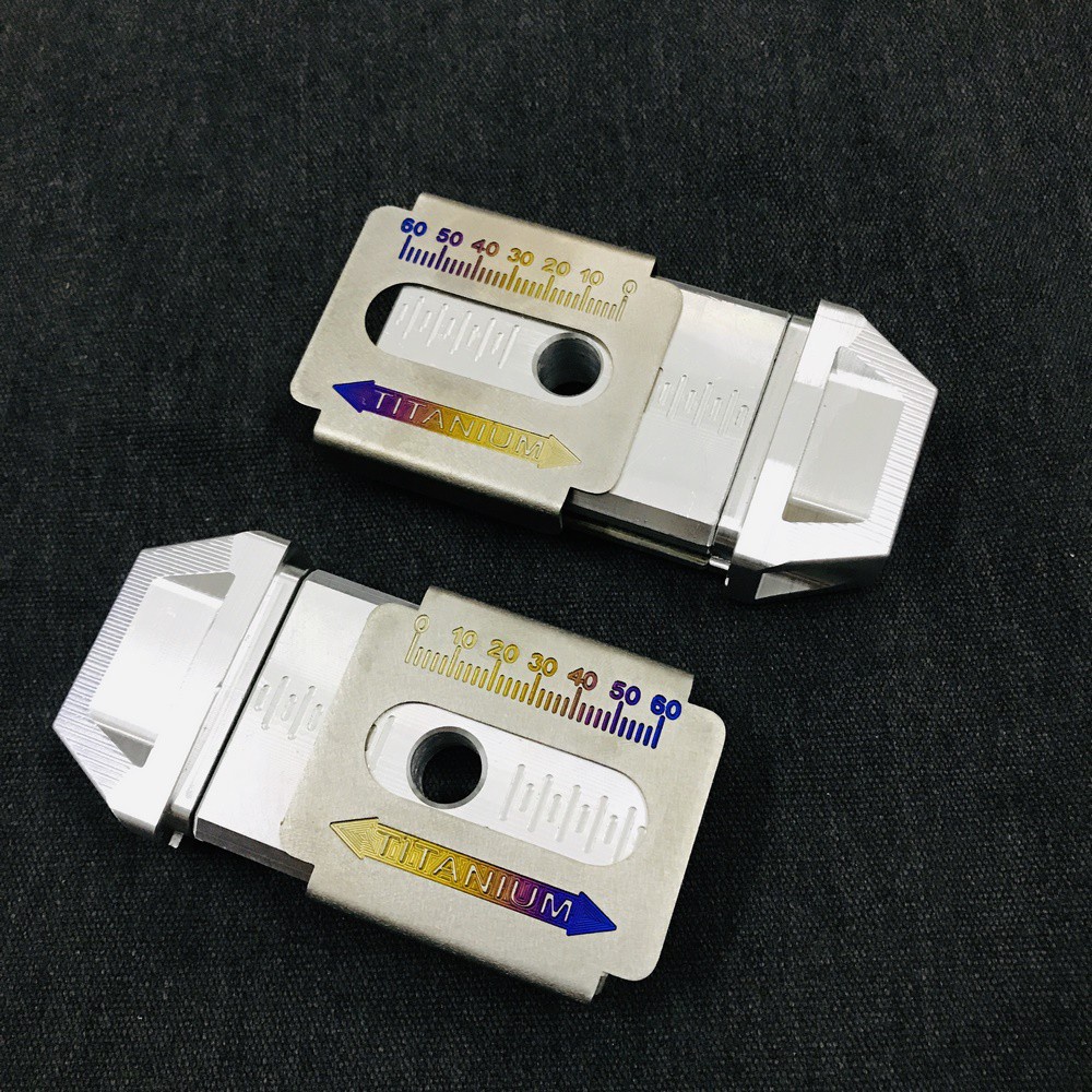 Bát Tăng Sên Âm Nhôm Khối CNC, Nẹp Gấp Titan Gr5 Cho Winner V1, Winner X, Sonic 150