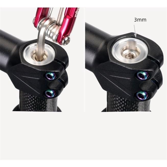 Chốt hoa thị - bông mai cho phuộc Carbon xe đạp - PK-01670 - rút cổ đóng phuột