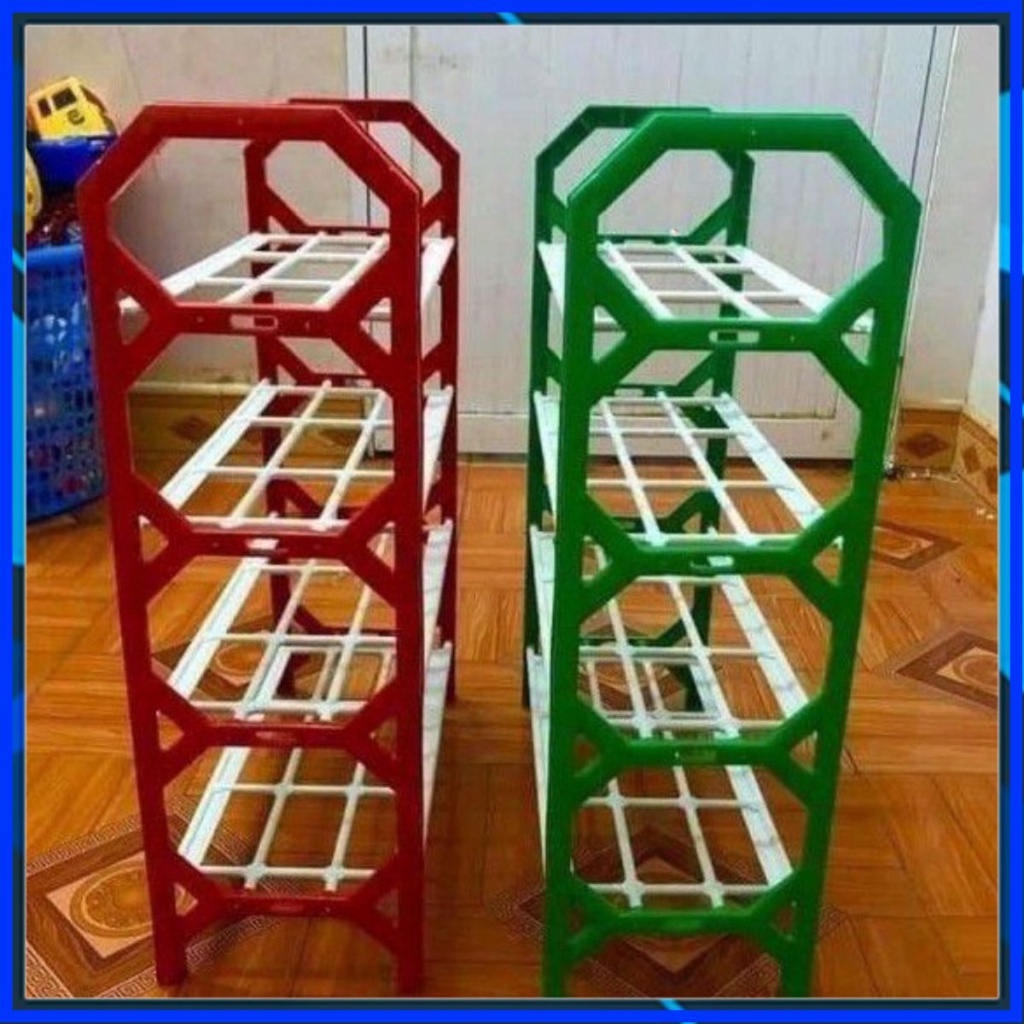 [Tổng Kho] Giá nhựa để giày dép 4 tầng giá rẻ khosiviethieu