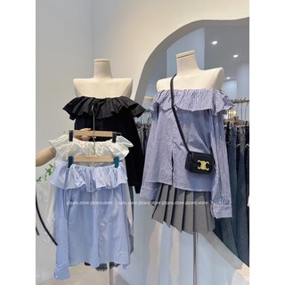 Áo trễ vai 4 màu [HÌNH THẬT SHOP CHỤP]