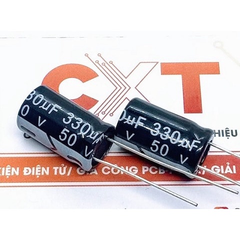 Tụ hóa 330uF 50V 10x17mm (5 chiếc)