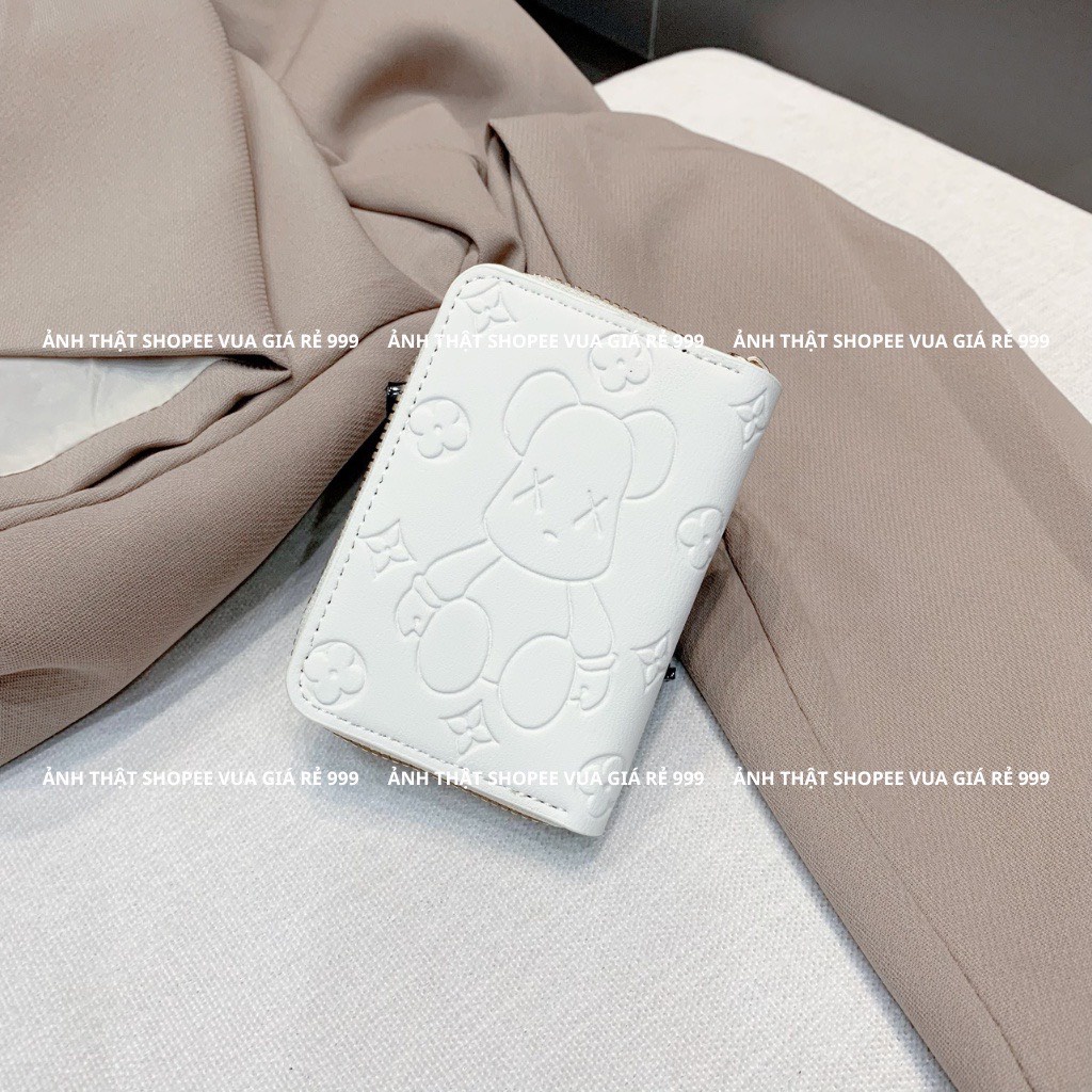 Ví Dáng Vuông Gấp Đôi Nhỏ Gọn Hình Cute Ngộ Nghĩnh chọn hinh ngẫu nhiên