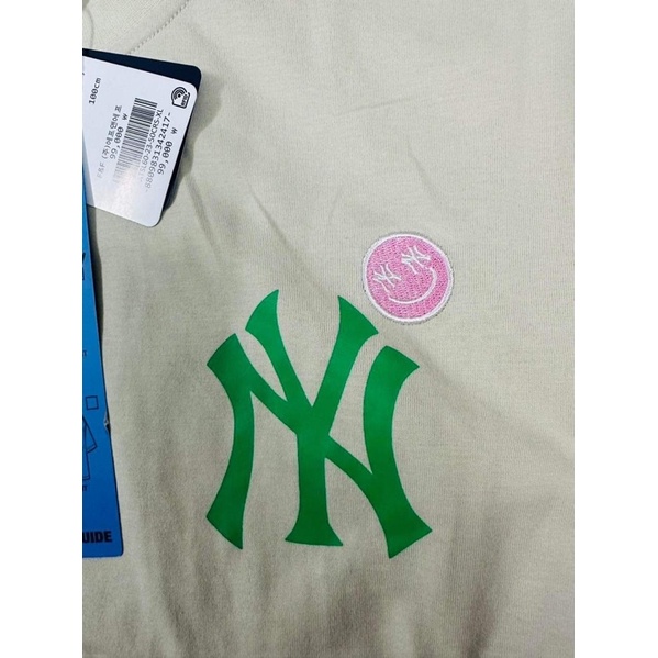 Áo M L B Smile Back logo Over fit Short Sleeve T-shirt chuẩn xịn full box new tag dòng unisex