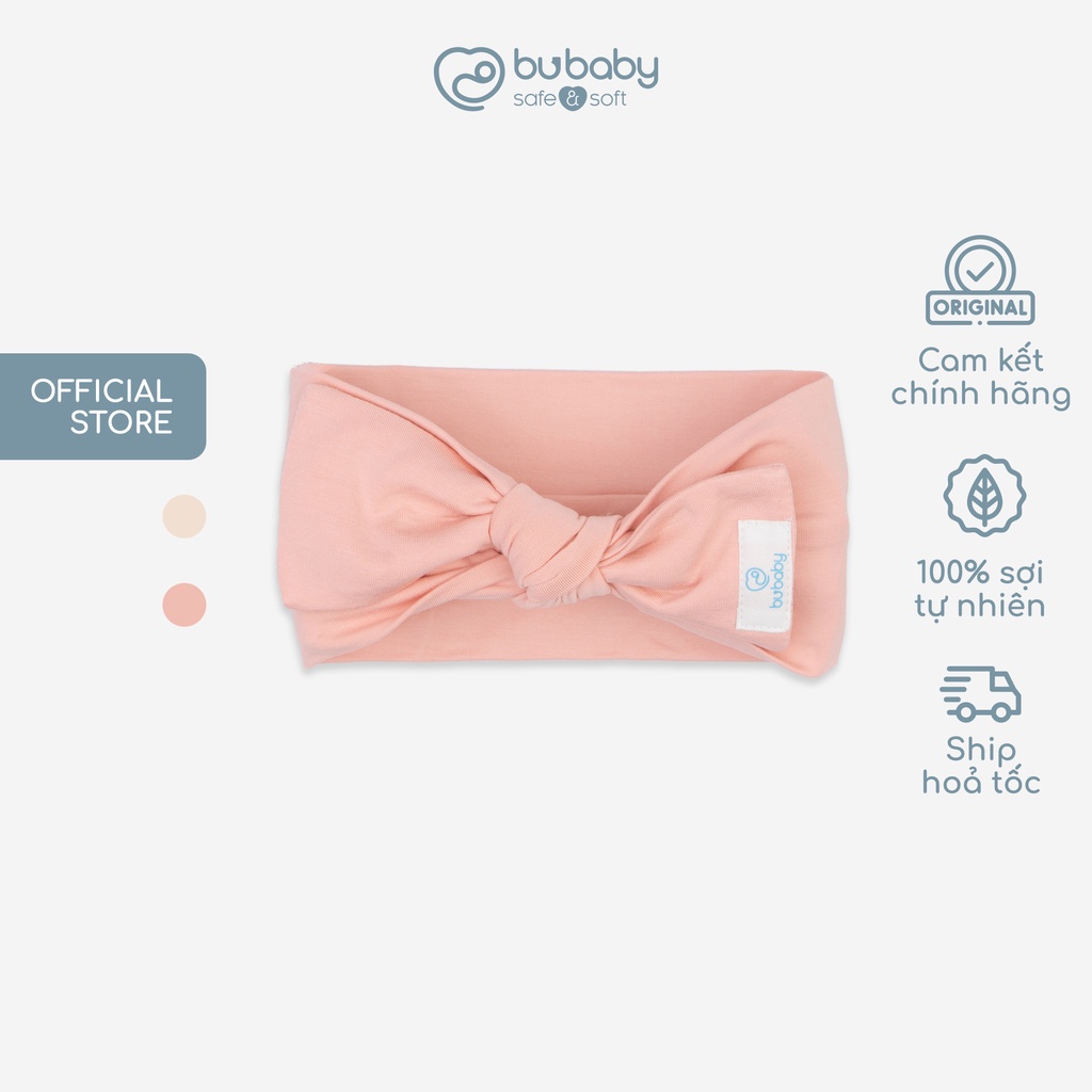Băng đô cho bé gái, turban cho bé gái sợi tre co giãn thoải mái BU Baby BA054 | Phụ kiện BU Baby chính hãng