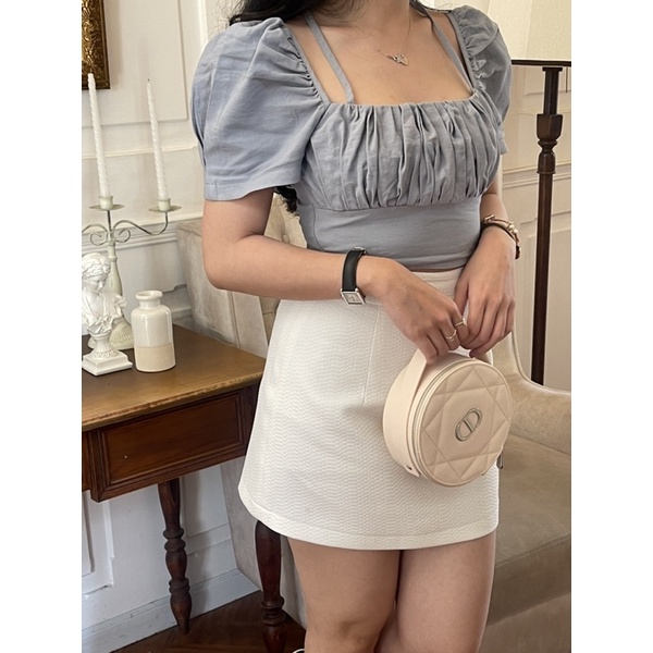 Túi xách Dior tròn fullbox Vanity Round Pouch gift beauty Chính Hãng