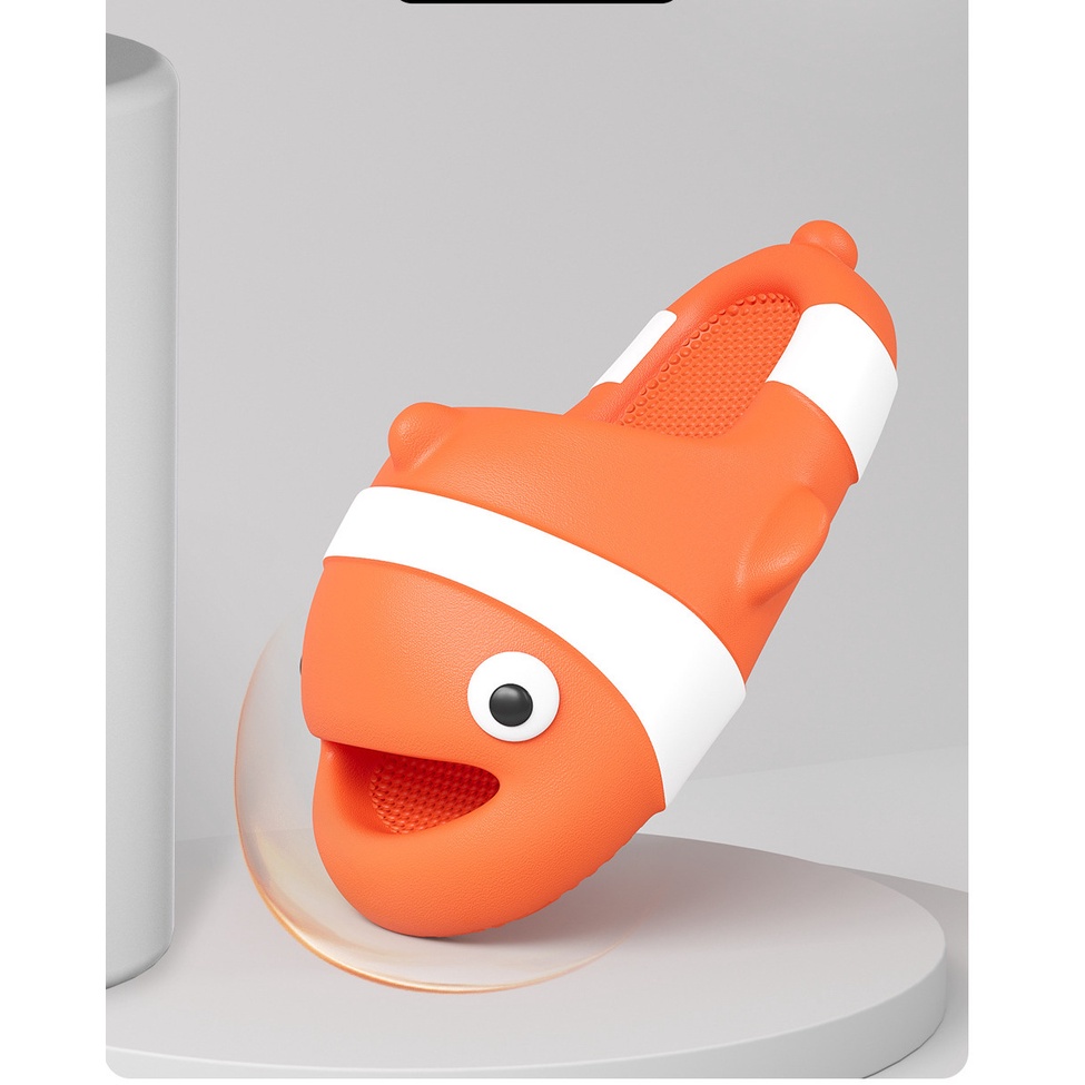 Dép quai ngang cho mẹ và bé hoạ tiết Cá Nemo cực dễ thương đi siêu êm chân phong cách thời trang ulzzang Hàn Quốc TH-23