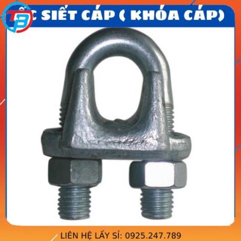 Ốc siết cáp - khóa cáp - cóc kẹp cáp - size 3mm, 5mm, 6mm, 8mm, 10mm, 12mm - Cáp Thép Thái Bình