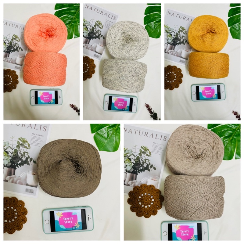 Yarn - Sợi Cotton 100% Xe tròn | Màu HOT đẹp_Sợi mền nhỏ nhẹ | Từ 250gram - 260gram_Cỡ 0.5mm | Hàng Tuyển - Terri Store