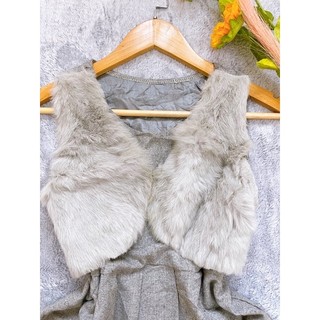 Đầm Tuytsi Phối Lông, 2hand