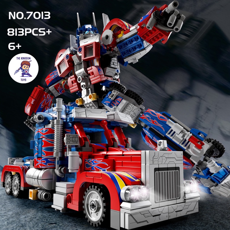 Đồ Chơi Lắp Ráp Mô Hình Người Máy Biến Hình Optimus Prime / Bumblebee Transformers Siêu Xe Robot Đại Chiến Xe Tải
