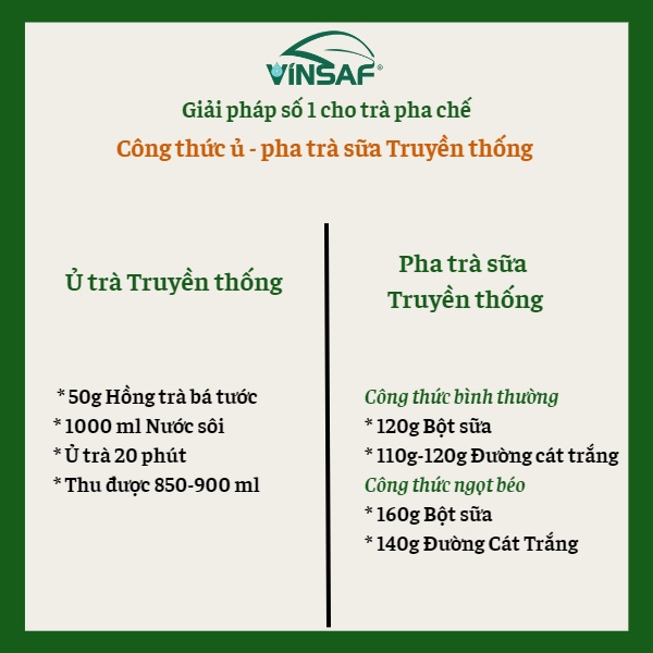HỒNG TRÀ BÁ TƯỚC VINSAF 500gr