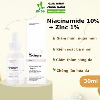 Tinh chất The Ordinary Niacinamide 10% + Zinc 1% giảm mụn giảm thâm 30ml
