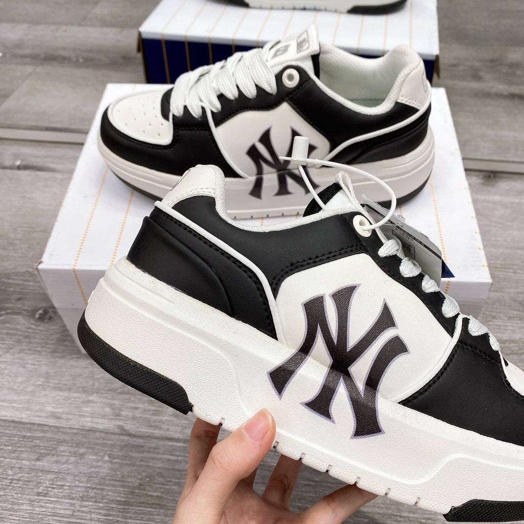 Giày Thể Thao MLB Black White Panda MLB Chunky Liner Màu Đen Vintage 2023