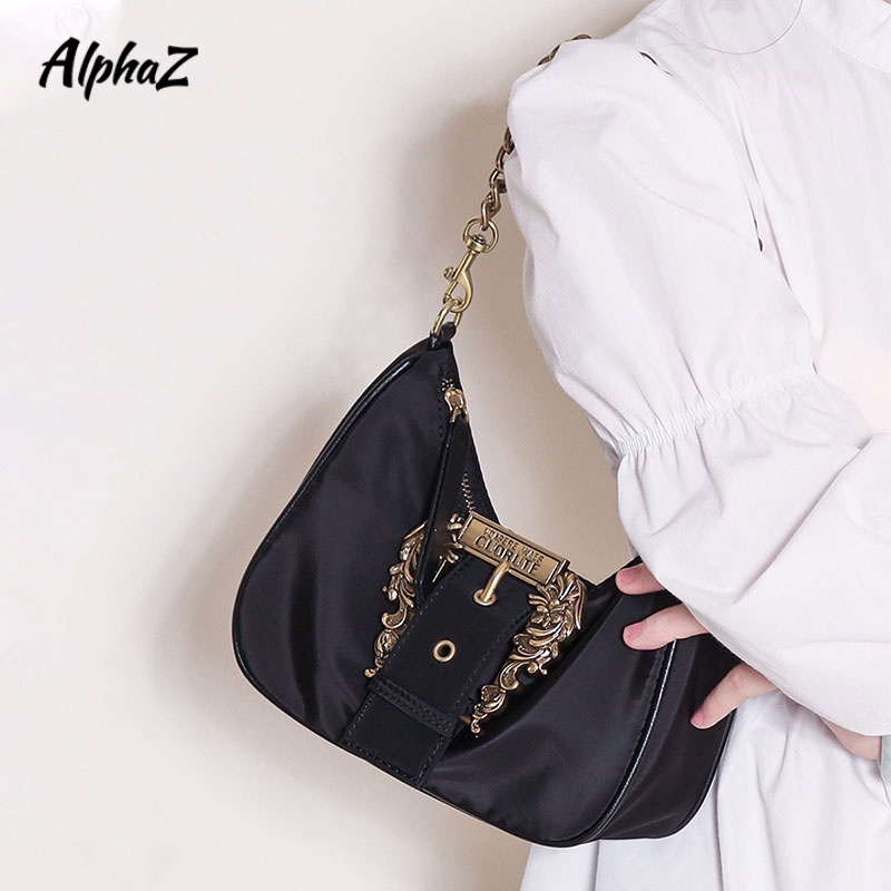 AlphaZ Túi Vải Nylon Đeo Vai / Kẹp Nách Kết Cấu Chuỗi Đa Dạng Phong Cách Retro Xu Hướng Niche