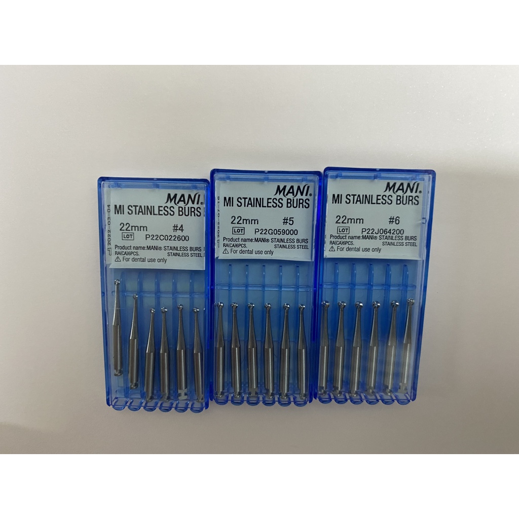 Mũi nạo ngà tay chậm MI Stainless Burs Mani