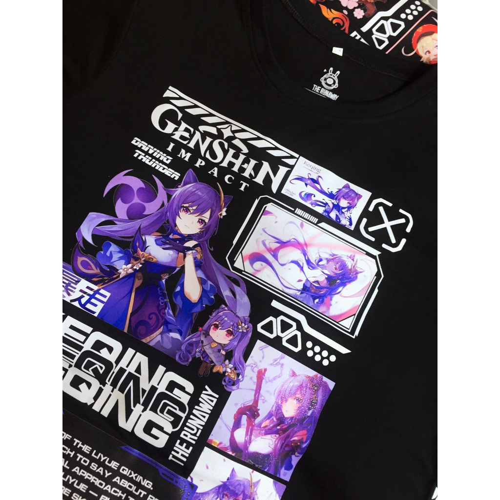 Áo phông Genshin Impact: Keqing 100% Cotton Nam / Nữ by The Runaway