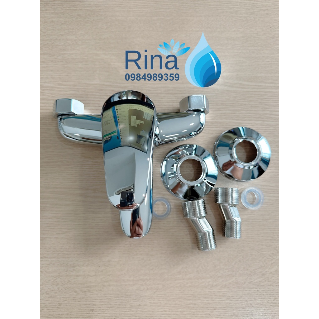 CỰC RẺ CỰC BỀN BH 2 NĂM, Bộ vòi Củ Sen Tắm Nóng Lạnh đồng thau xi bóng RN3009 Cao Cấp