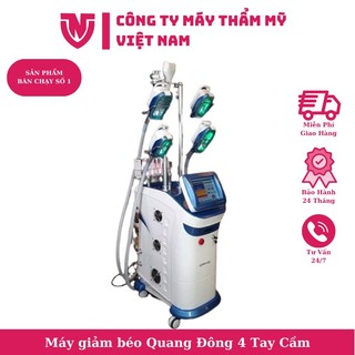Máy giảm béo Quang Đông 4 tay cầm siêu giảm mỡ.