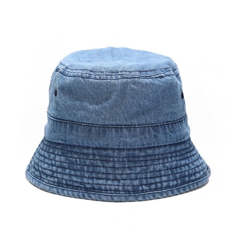 Mũ Nón Bucket Denim Dày Dặn