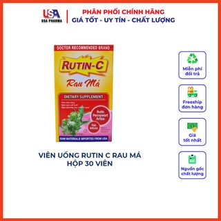 Rutin C Rau Má - Giảm viêm nhiệt miệng, giảm táo bón, tiêu trĩ, nhuận tràng, thanh nhiệt cơ thể