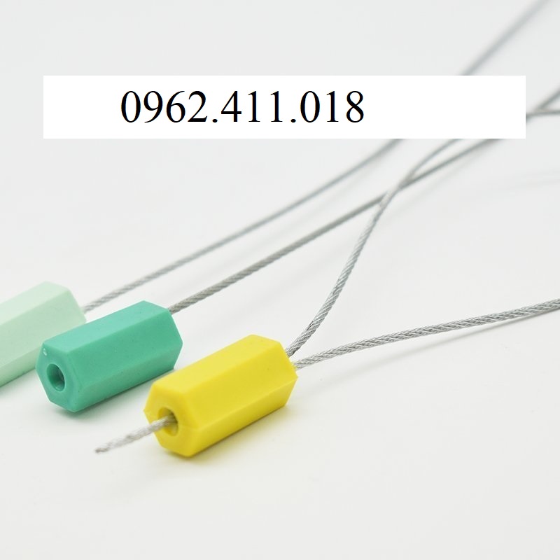 Seal cáp / Seal chì dây cáp rút 30cm / Kẹp chì dây niêm phong container,niêm phong cửa xe có seri
